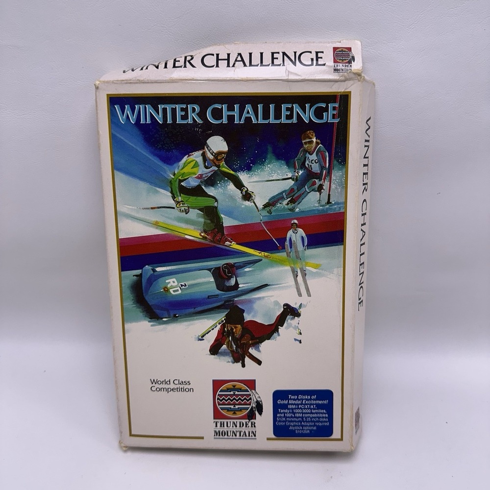 Winter Challenge Thunder Mountain Vintage IBM PC TANDY BOX ONLY NO GAME